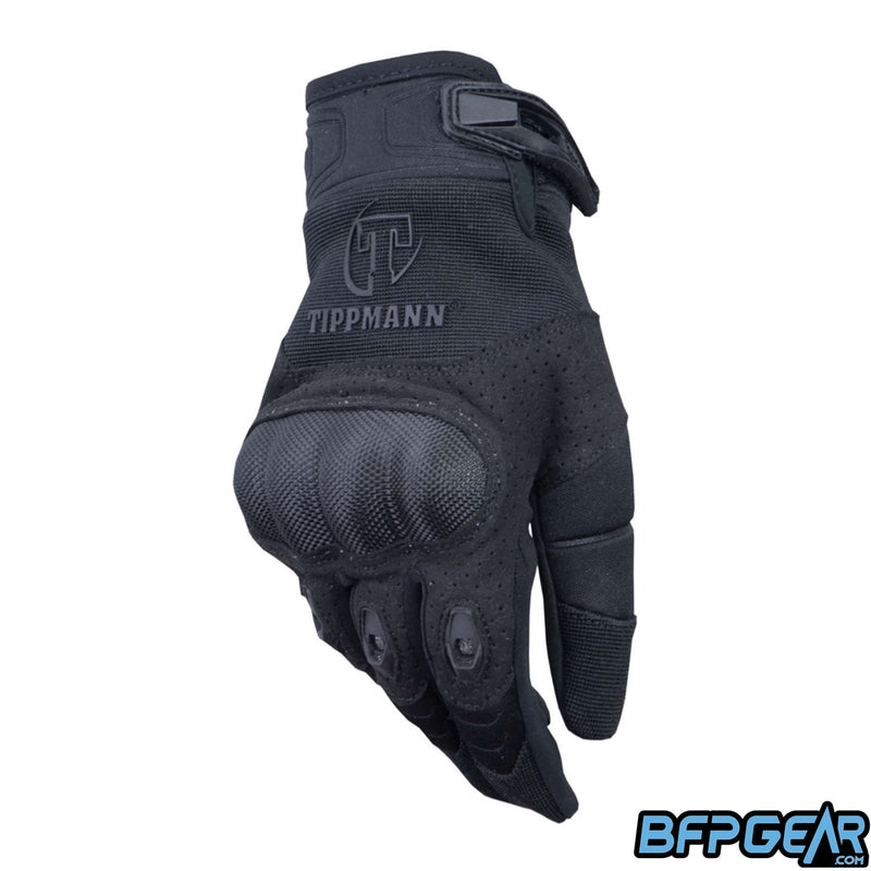 The Tippmann Attack gloves. Protective, breathable, and flexible gloves perfect for paintball or airsoft.
