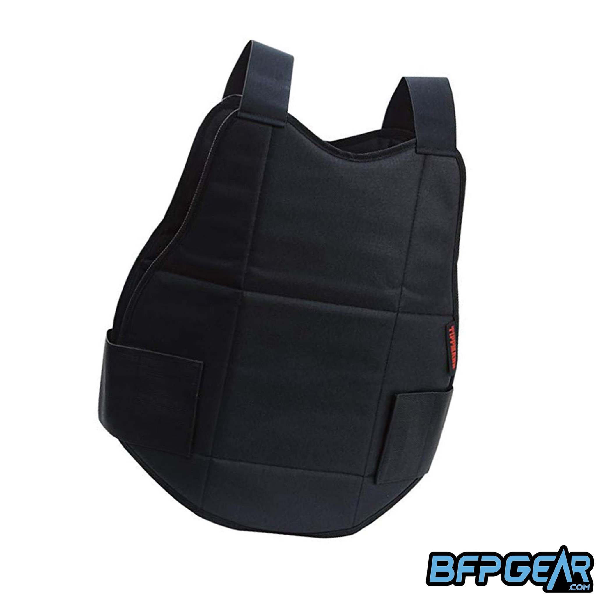 Tippmann paintball chest protector with adjustable straps for front and back upper body protection