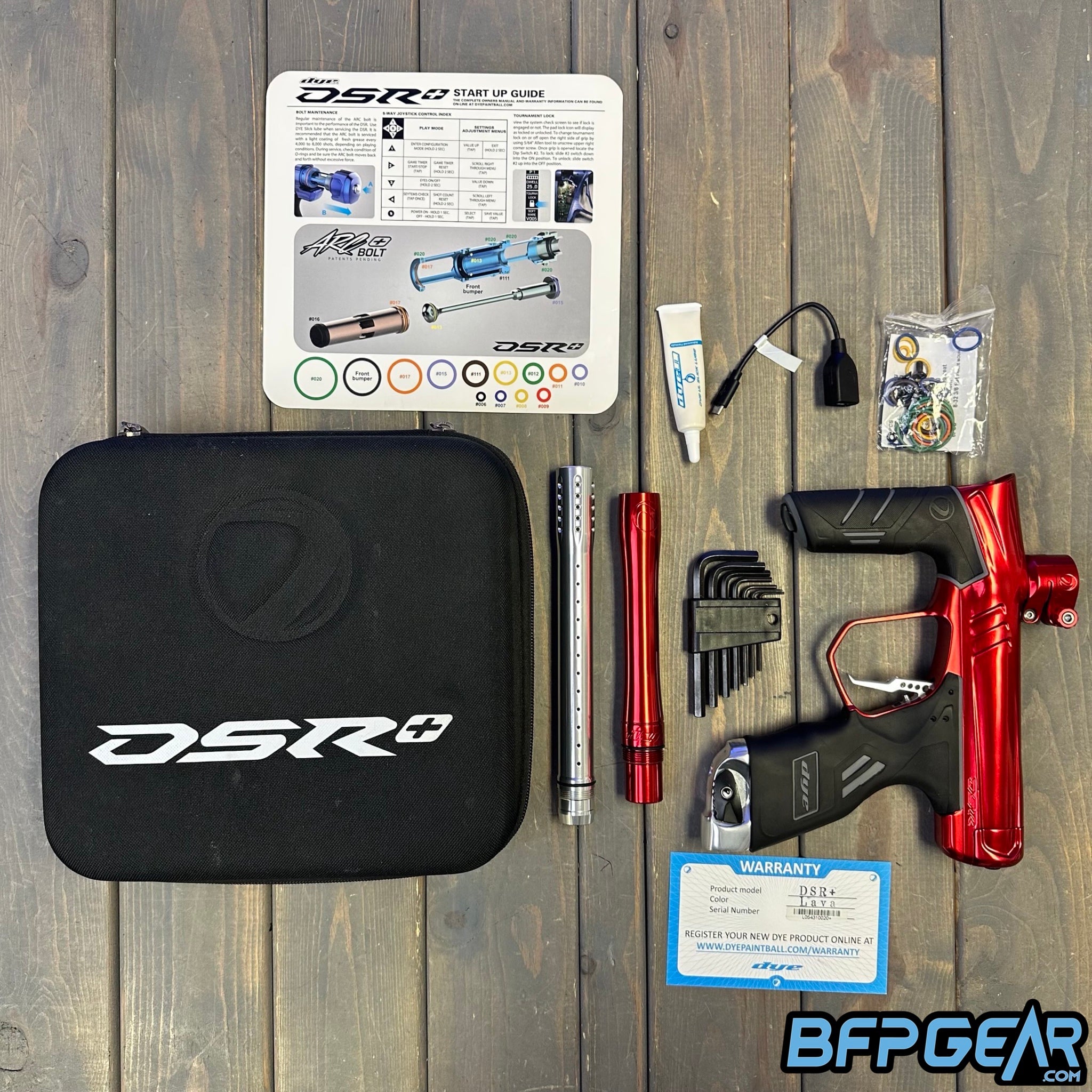 Used Dye DSR+ with IM Pro Kit - Gloss Red / Silver