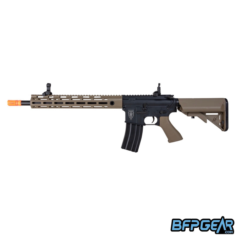 The UMAREX Elite Force M4 CFR AEG Rifle. Comes with a built in tracer unit.