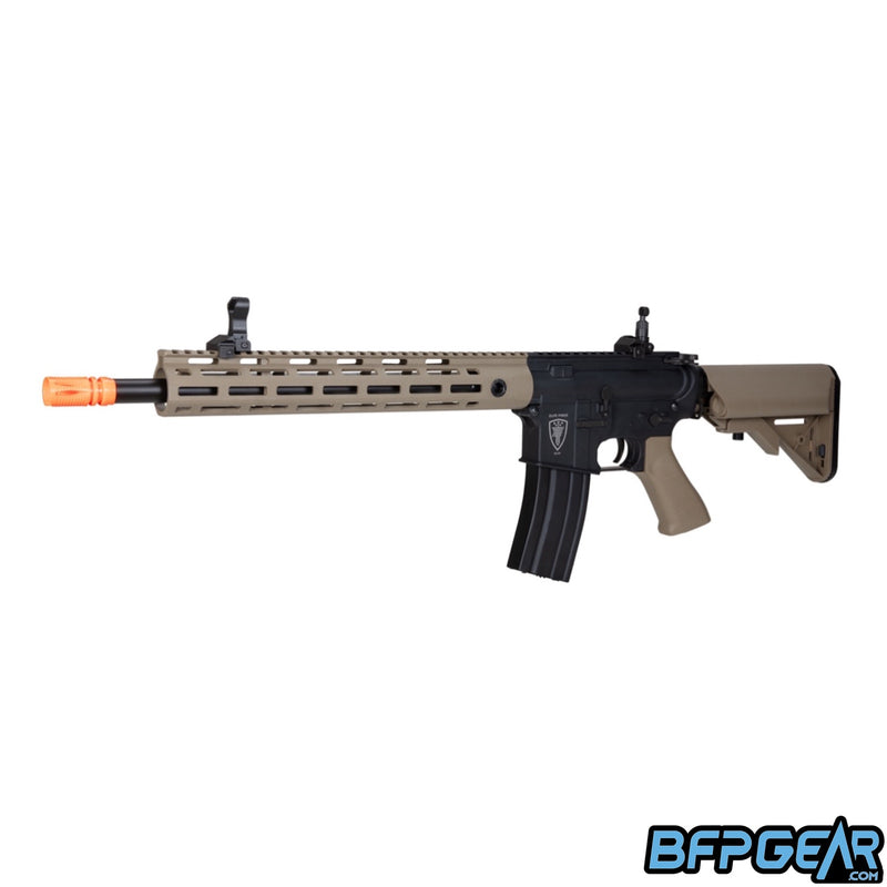 The UMAREX Elite Force M4 CFR AEG Rifle. Comes with a built in tracer unit.