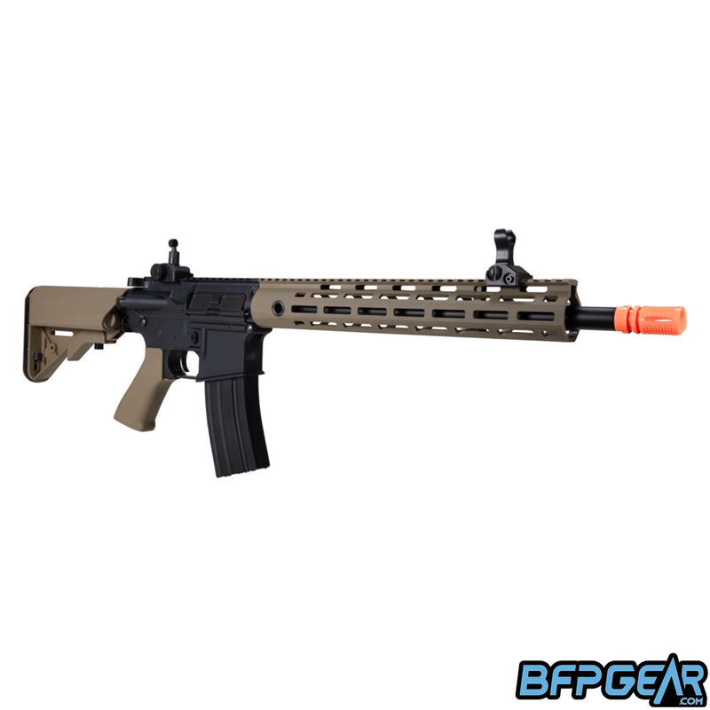 The UMAREX Elite Force M4 CFR AEG Rifle. Comes with a built in tracer unit.