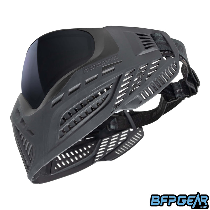 This shows off the ventilation that you get with the Vio Ascend through the cheek area, and ears, allowing air to exhaust easily, and for the wearer to hear their teammates.