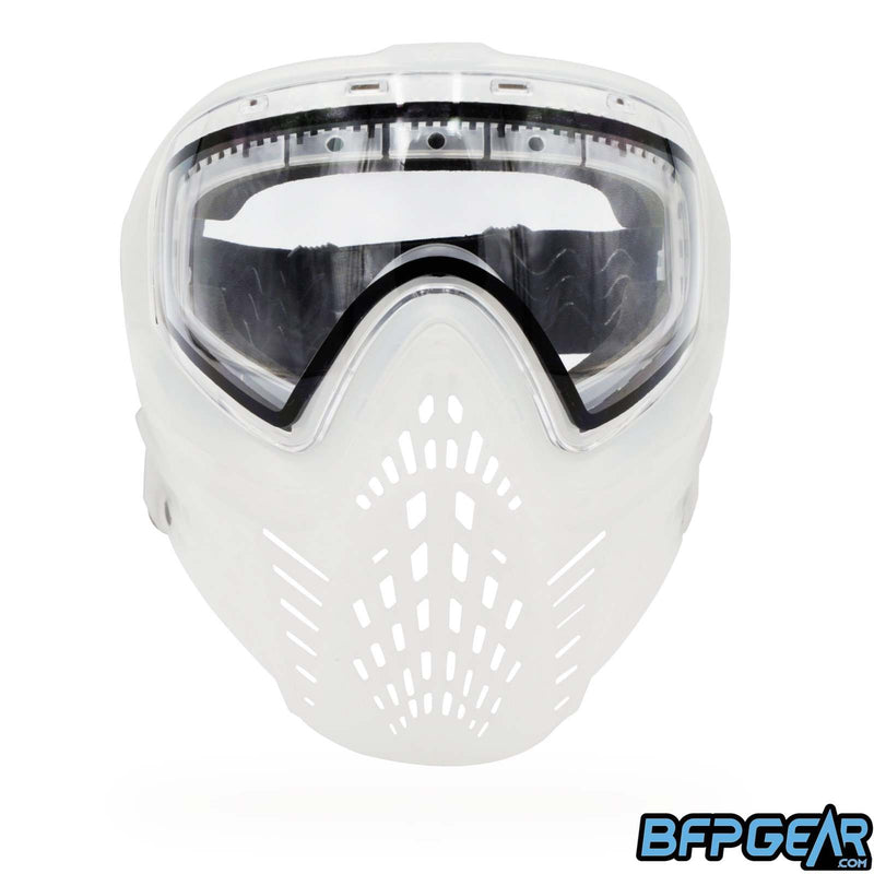 Front facing view of the Vio XS II goggle. Open ventilation provides ultimate breathability while playing.