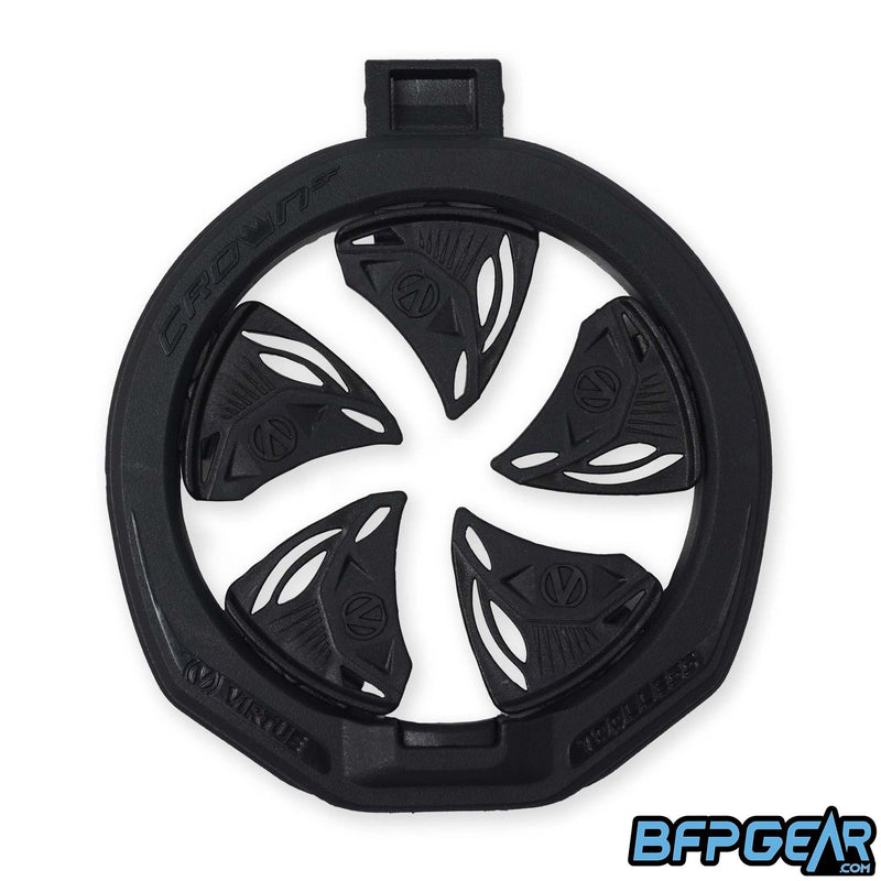 The Virtue SF III Speedfeed in black. New rubber teeth help with better paint handling.