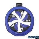 The Virtue SF III Speedfeed in blue. New rubber teeth help with better paint handling.