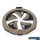 Angled view of the SF III Speed feed in Desert. Hinge locking lid and tool-less installation/removal have been brought back from the previous SF II speed feed.