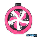 The Virtue SF III Speedfeed in pink. New rubber teeth help with better paint handling.