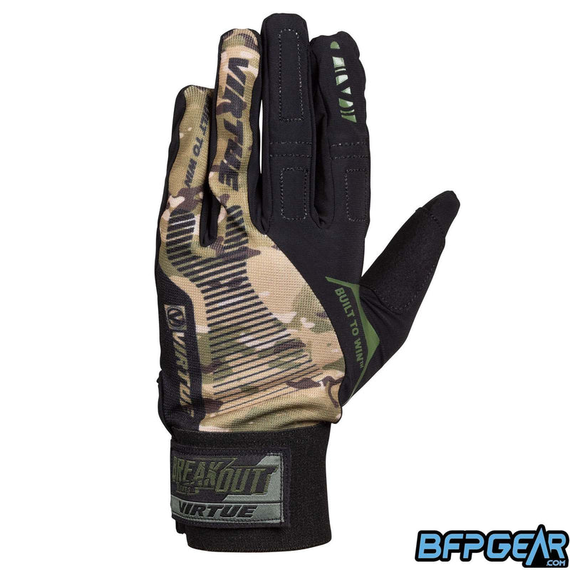 The Virtue Ripstop full finger glove in camo.