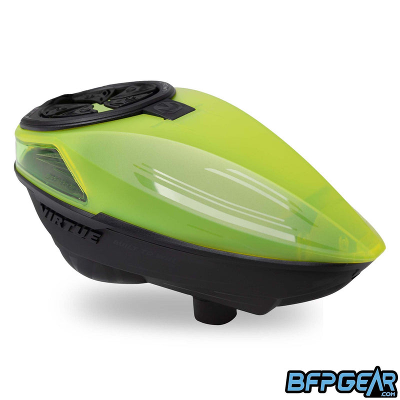 A top-down view of the Spire V. Each Spire V loader comes with a rain lid and speedfeed.