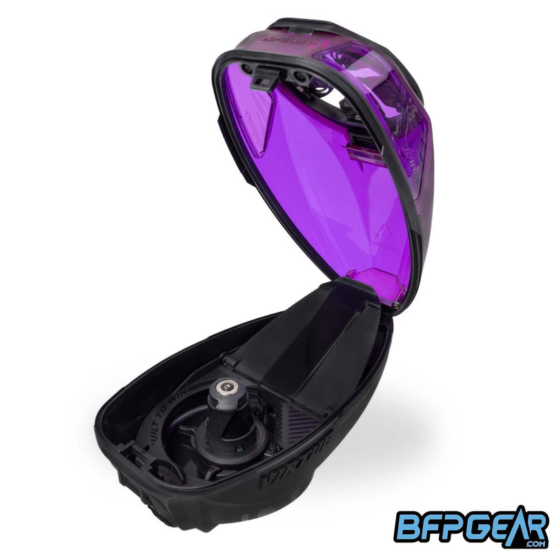 The Spire V opened up to reveal the internal tray.