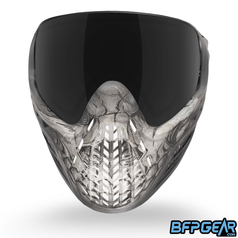 Front view of the Clear Skull LE Virtue VIO Ascend goggles.