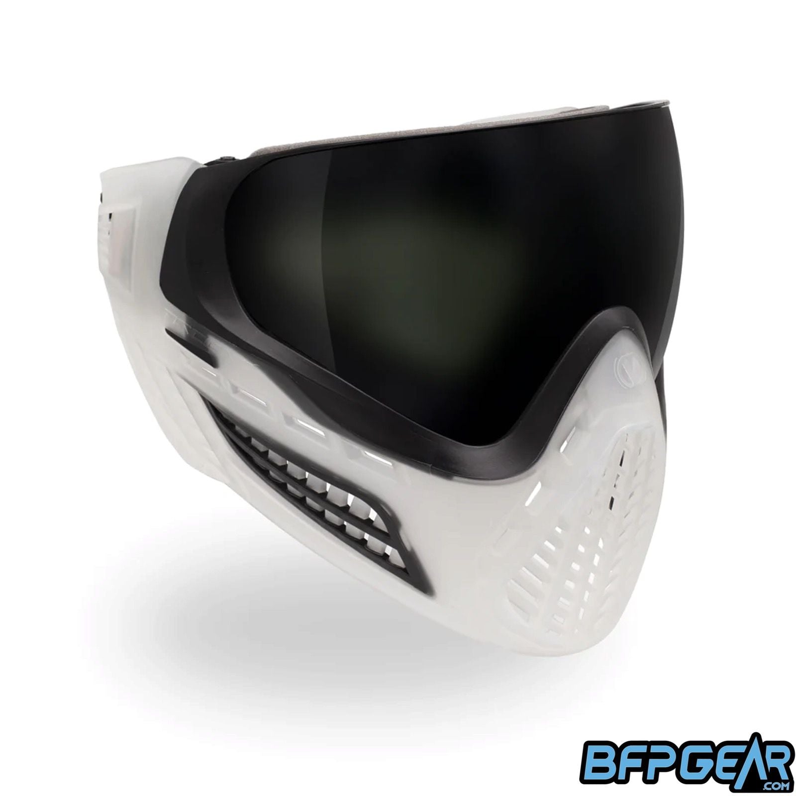 The Virtue VIO Ascend Paintball mask in the Crystal Black colorway.