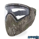 The Virtue VIO Ascend Paintball mask in the Highlander Camo colorway.