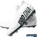 The Infamous Pro DNA Voltrax cleats in white.