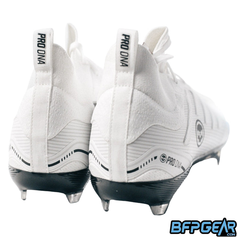 The small loops on the back of the Voltrax cleat. Has the PRO DNA logo on the back.