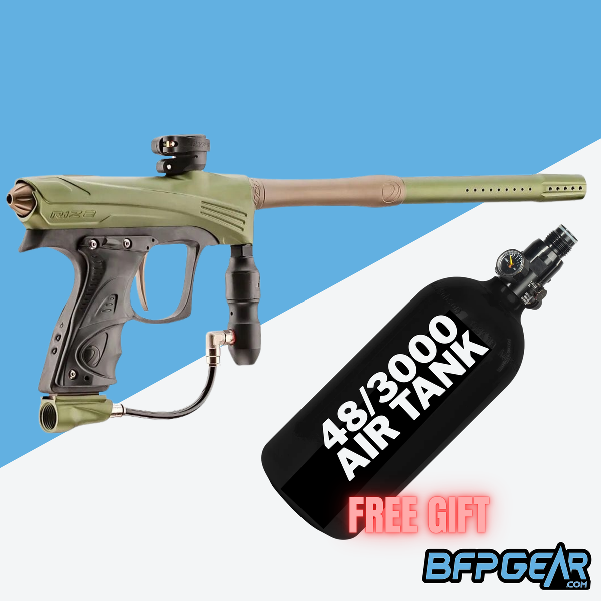 Dye Rize CZR - Olive/Tan | BFPGear.com