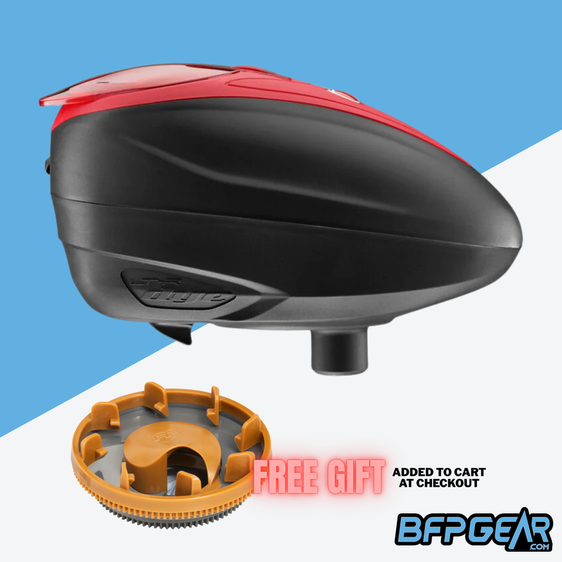 Dye LTR Rotor Paintball Loader - Black/Red