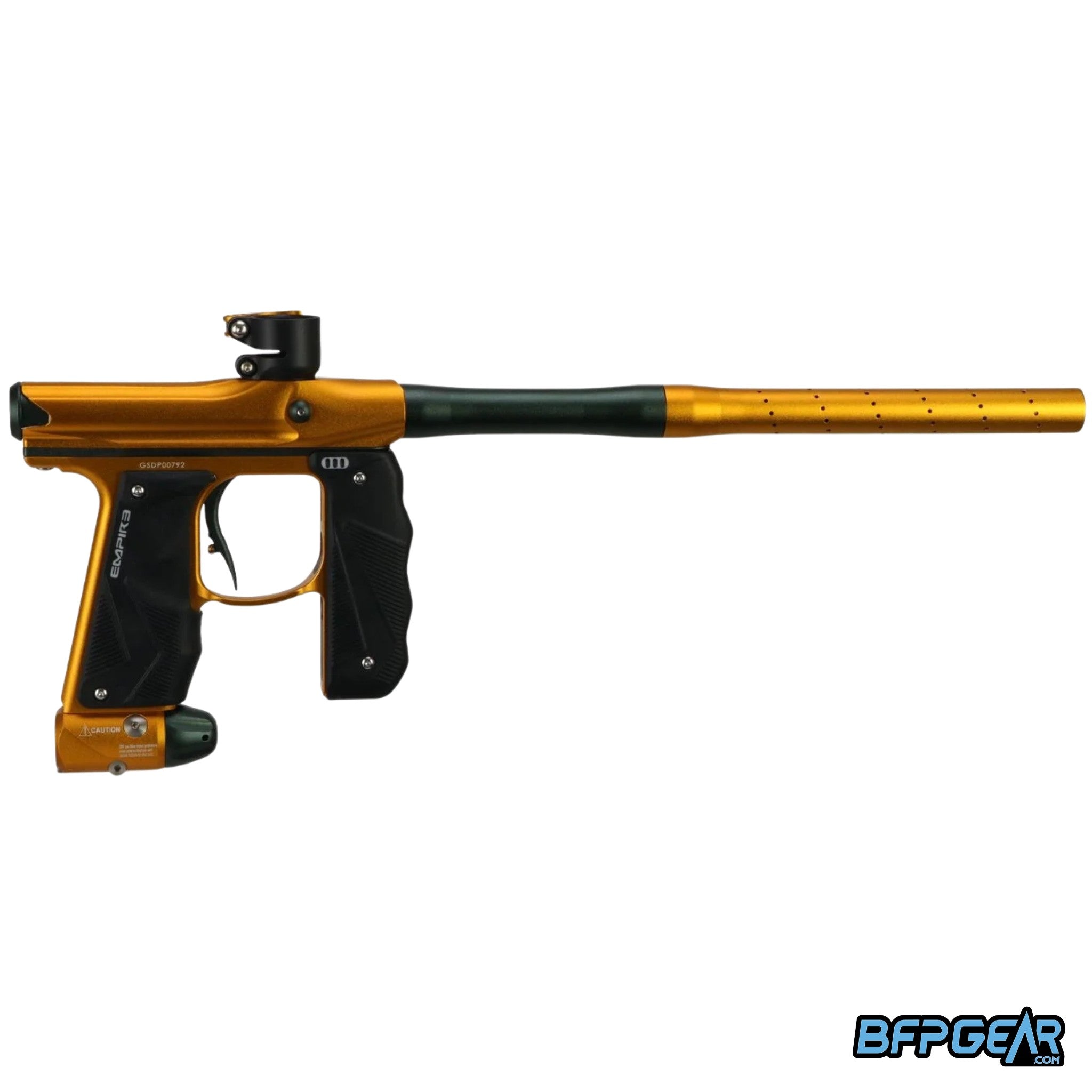 Empire Mini GS paintball marker dust honey gold and pine green