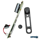 Empire Paintball Mini GS and Axe 2.0 Redline upgrade OLED board and display kit showing electronic circuit board wiring and mounting components on a white background