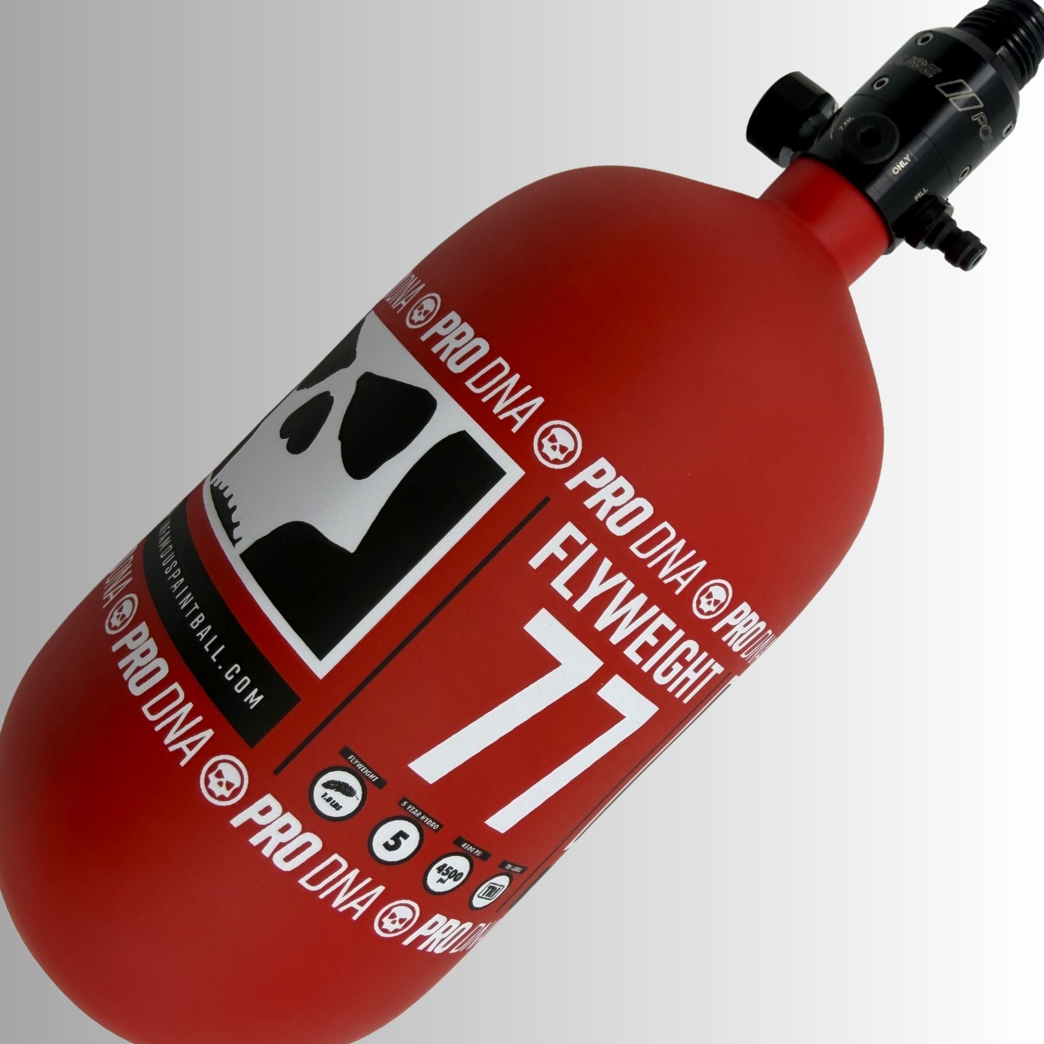 Infamous PRO DNA paintball tank with regulator complete air system