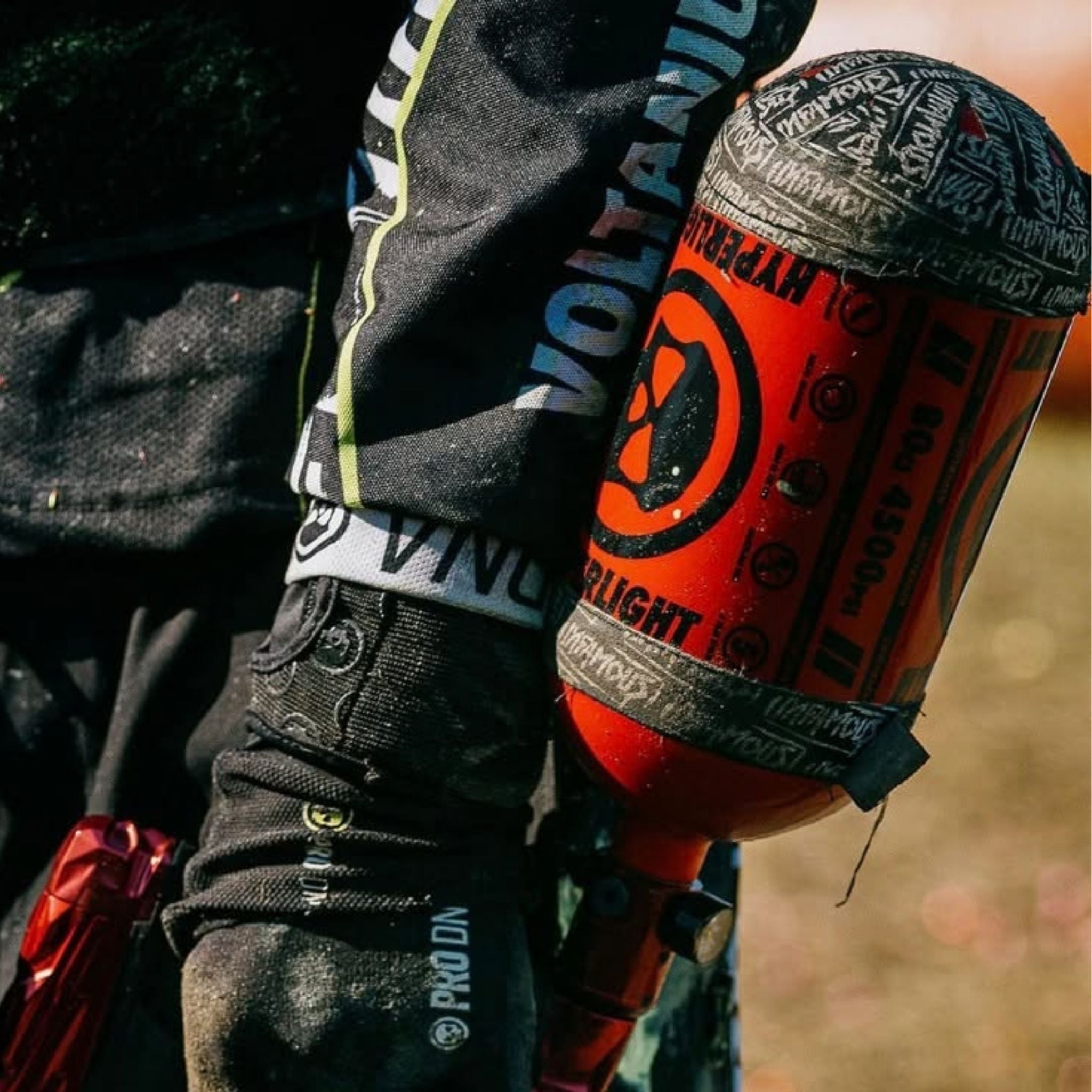 Infamous PRO DNA carbon fiber paintball tank and air system