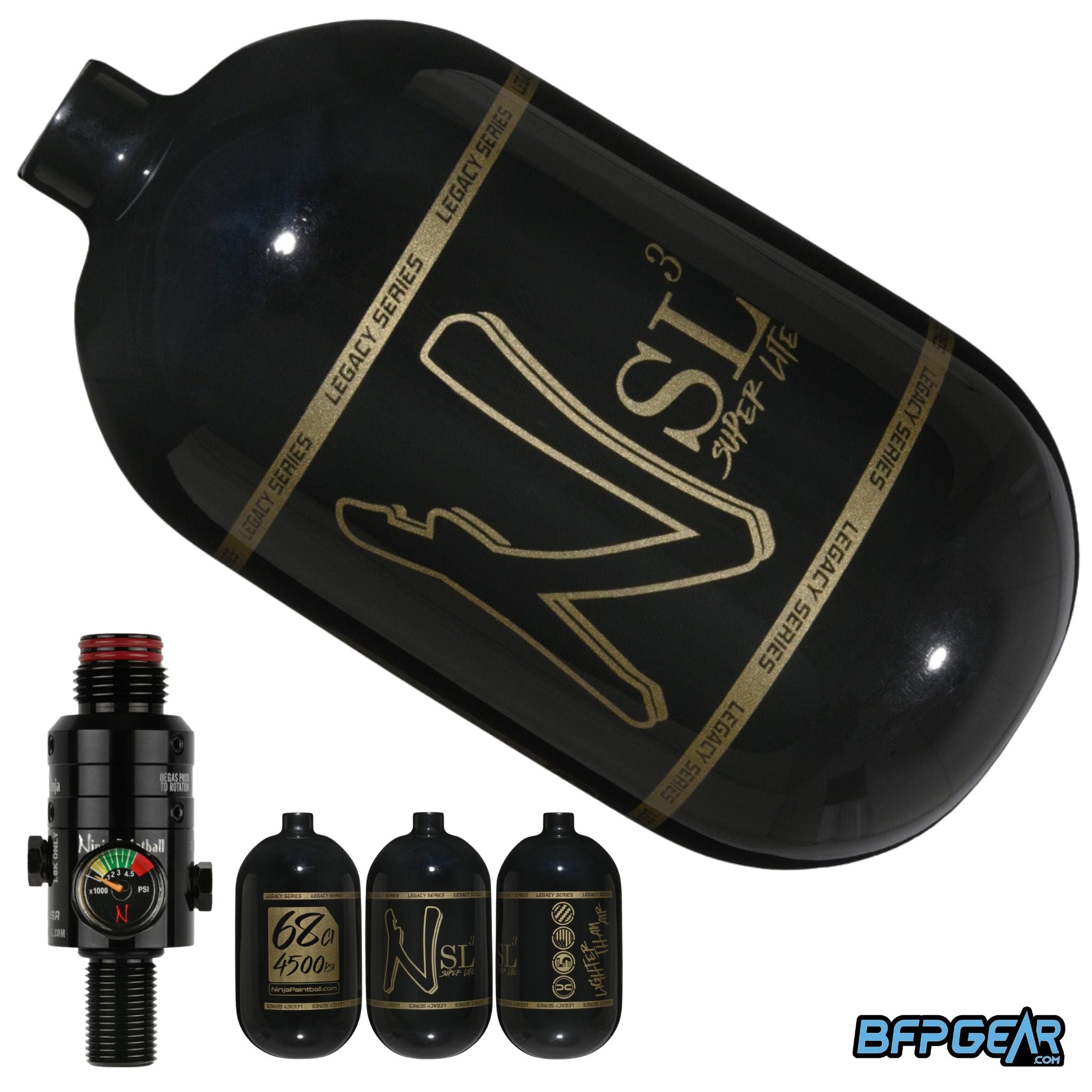 Ninja SL3 Air Tank With Pro V3 Regulator 68ci and 80ci