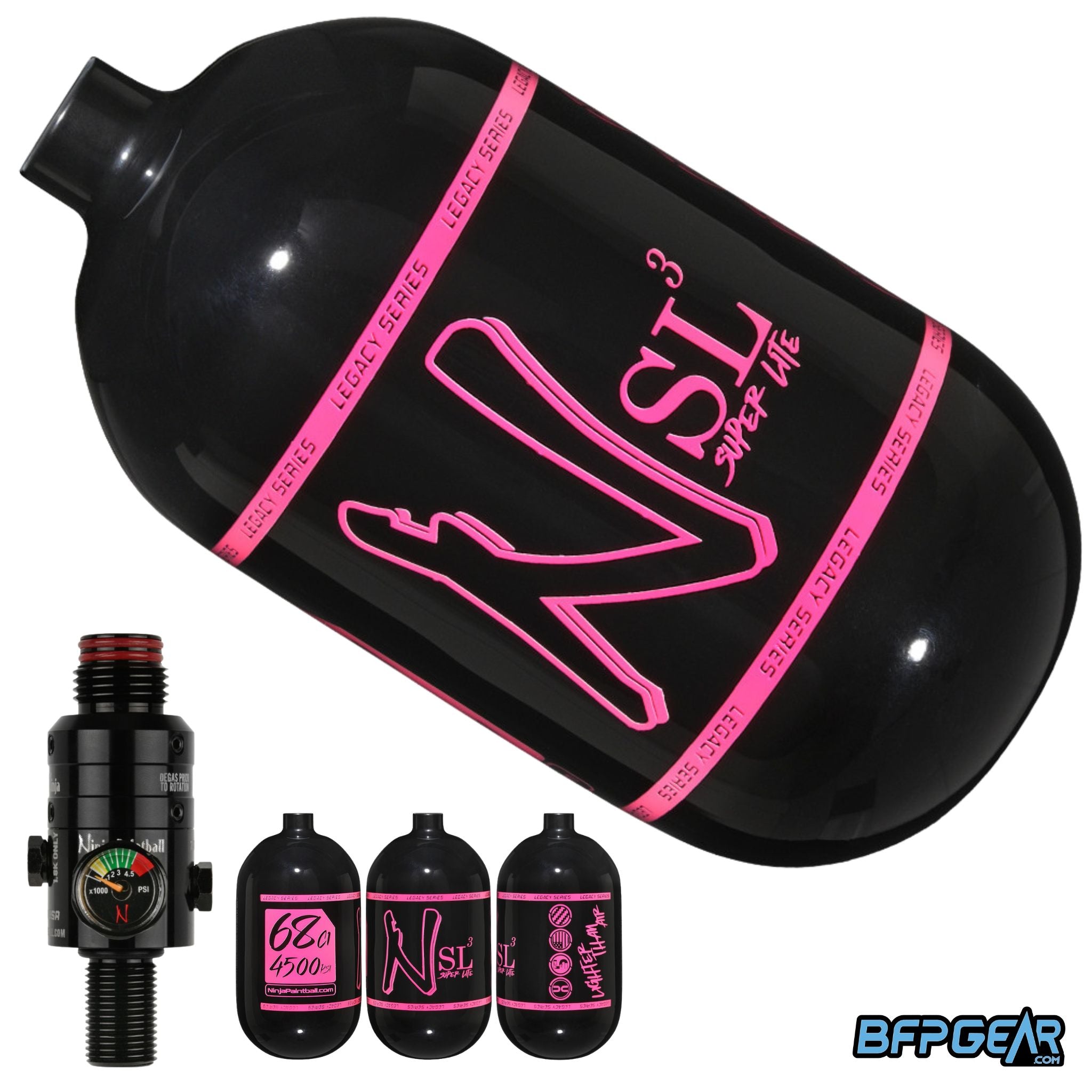 Ninja SL3 Air Tank With Pro V3 Regulator 68ci and 80ci