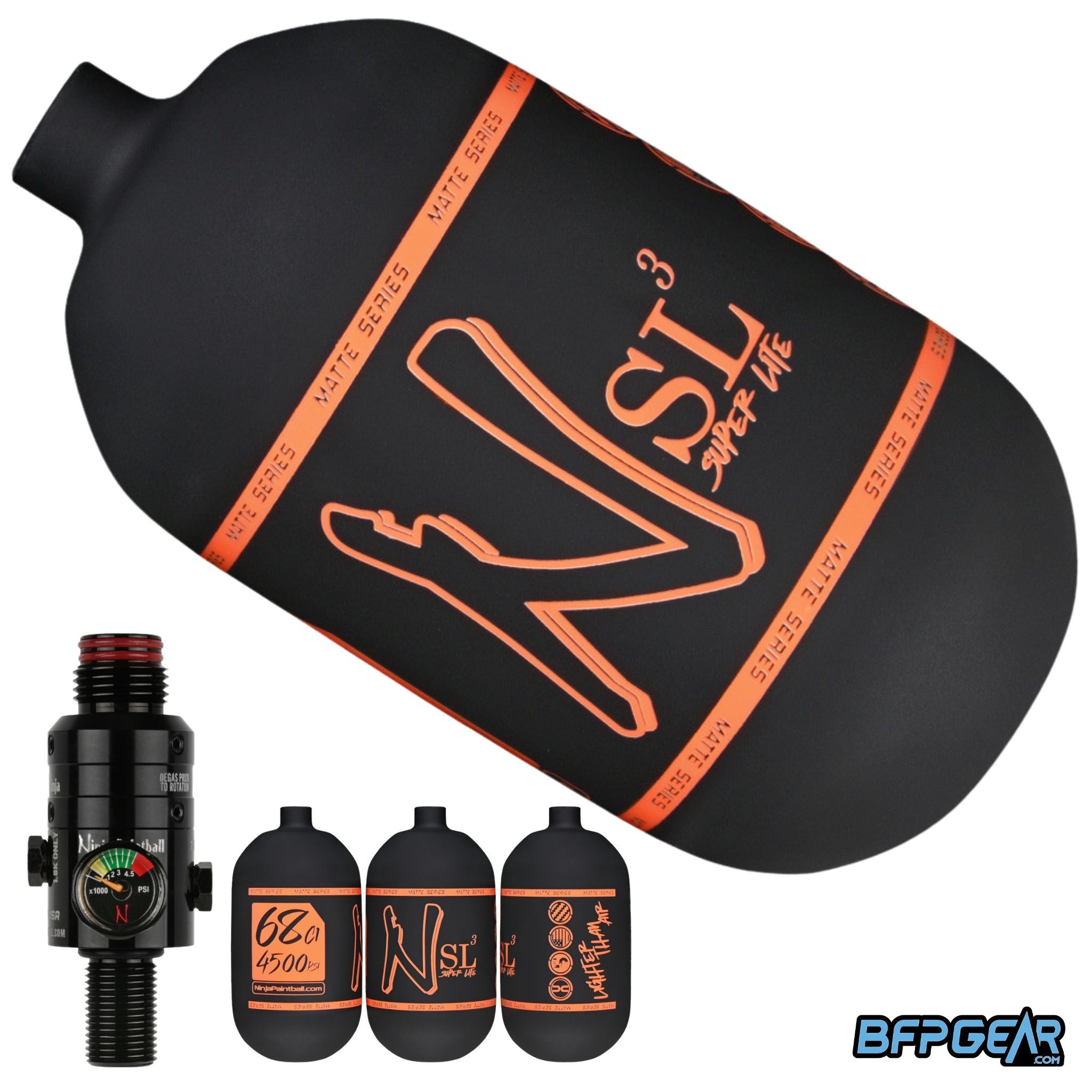 Ninja SL3 Air Tank With Pro V3 Regulator 68ci and 80ci