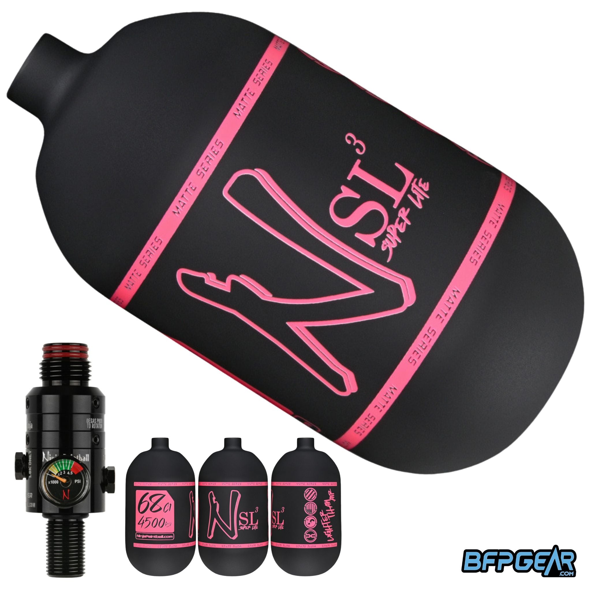 Ninja SL3 Air Tank With Pro V3 Regulator 68ci and 80ci