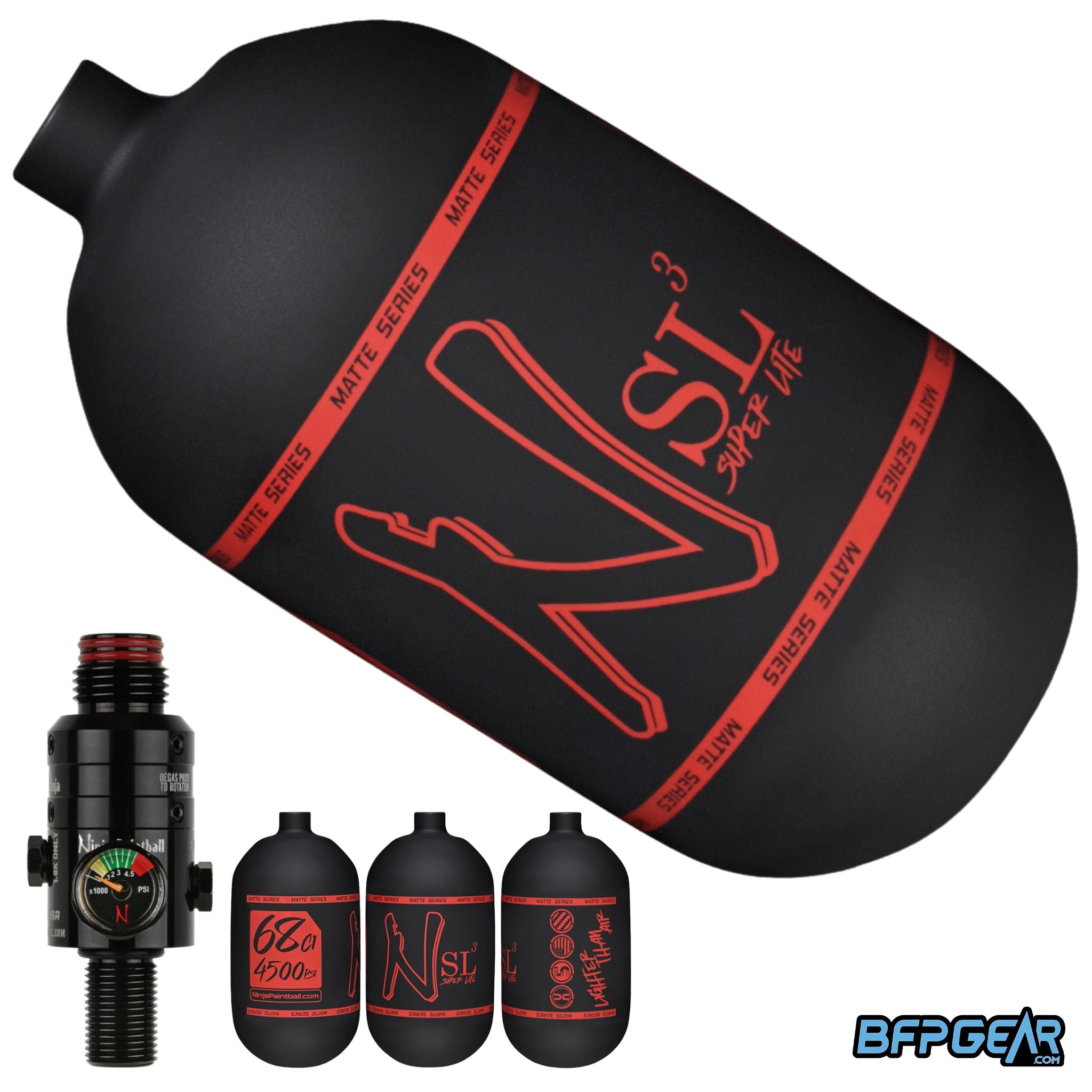 Ninja SL3 Air Tank With Pro V3 Regulator 68ci and 80ci