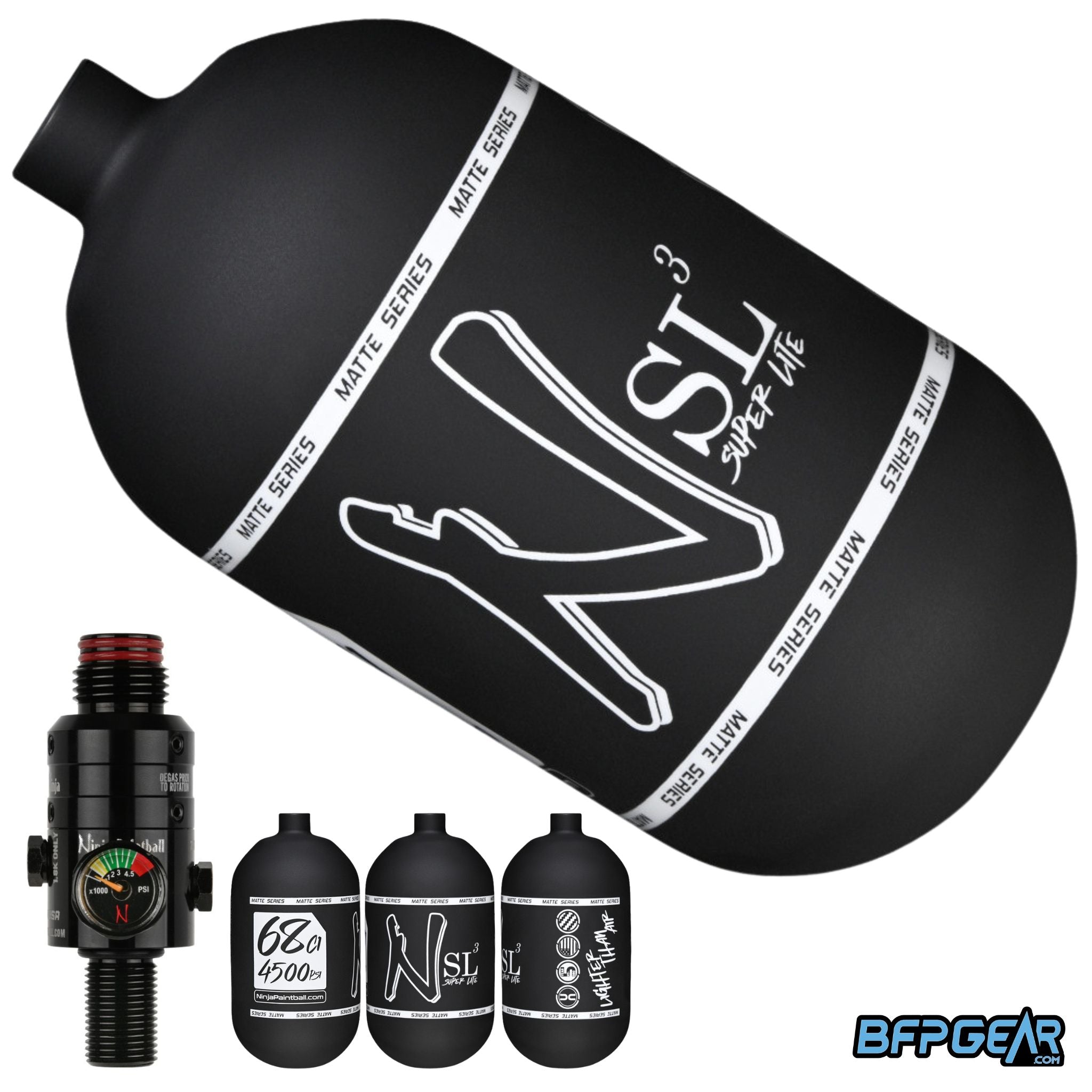 Ninja SL3 Air Tank With Pro V3 Regulator 68ci and 80ci | BFPGear