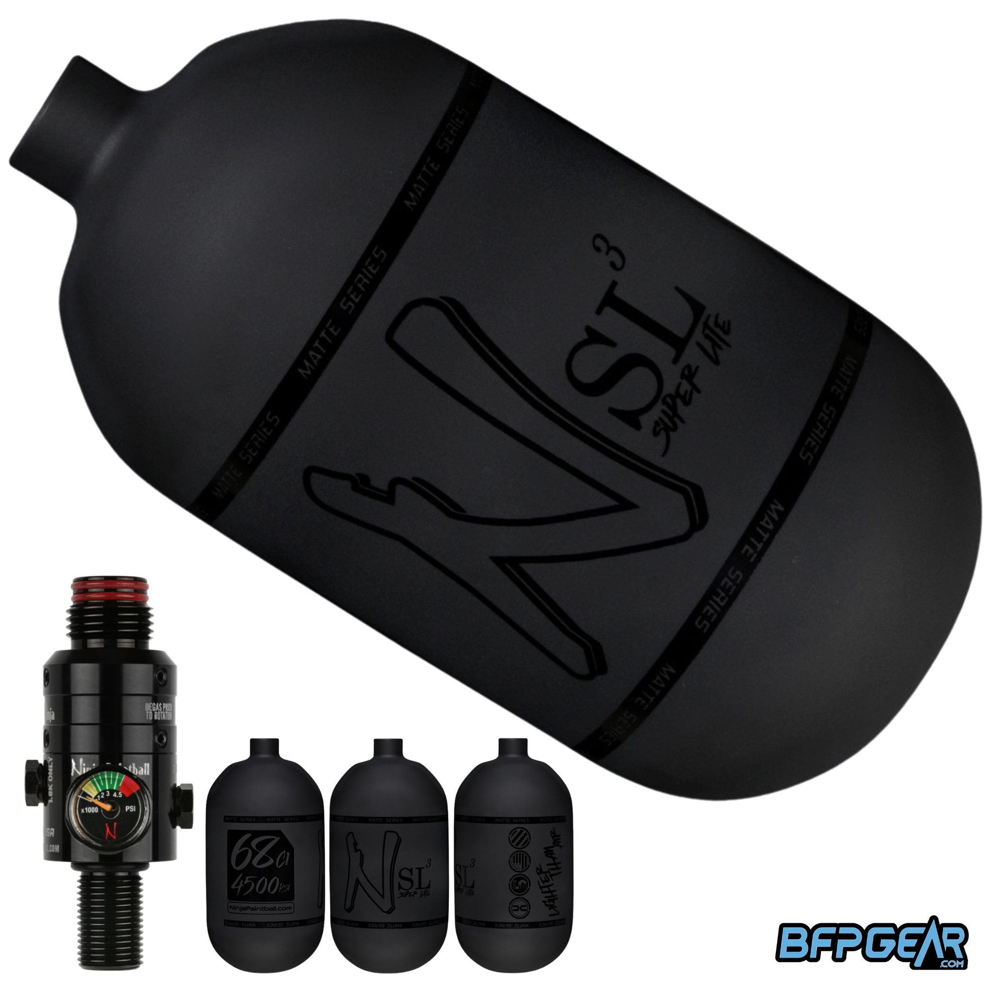 Ninja SL3 Air Tank With Pro V3 Regulator 68ci and 80ci | BFPGear