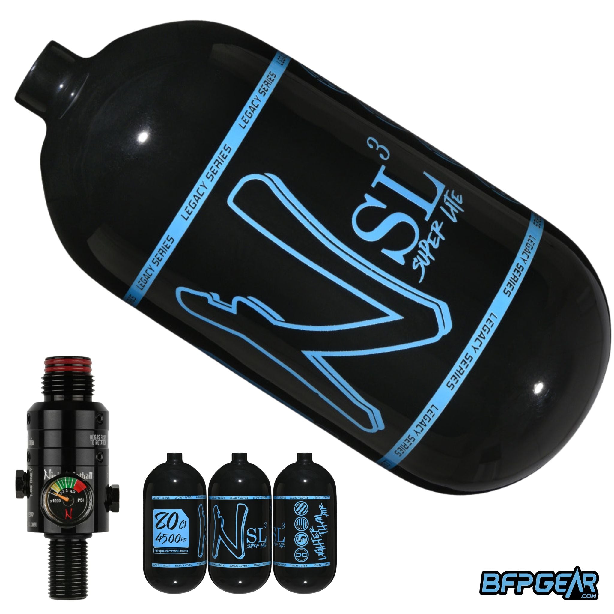 Ninja SL3 Air Tank With Pro V3 Regulator 68ci and 80ci