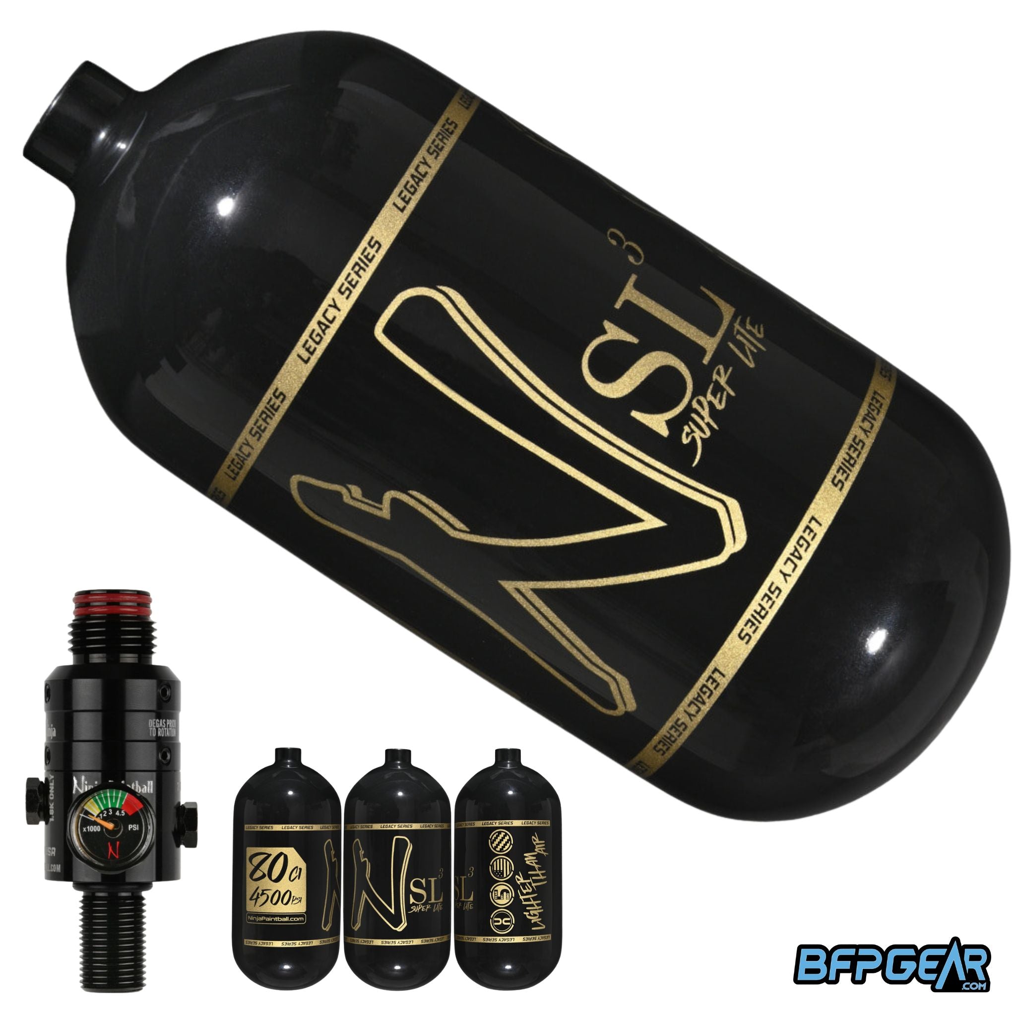 Ninja SL3 Air Tank With Pro V3 Regulator 68ci and 80ci