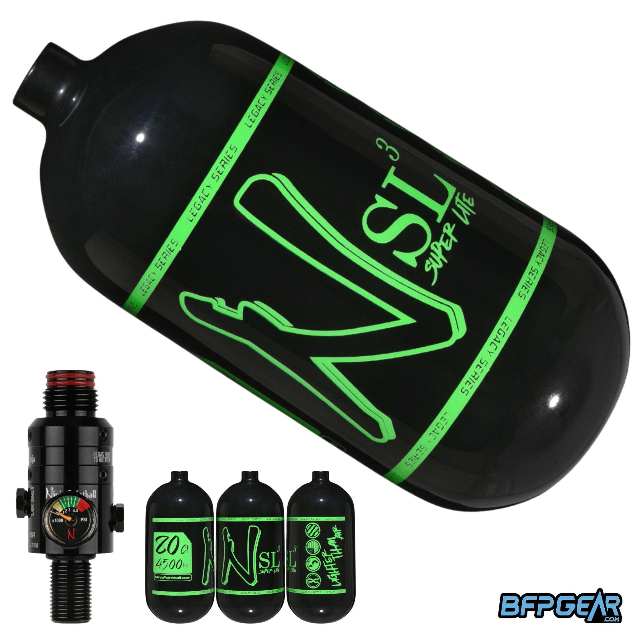 Ninja SL3 Air Tank With Pro V3 Regulator 68ci and 80ci