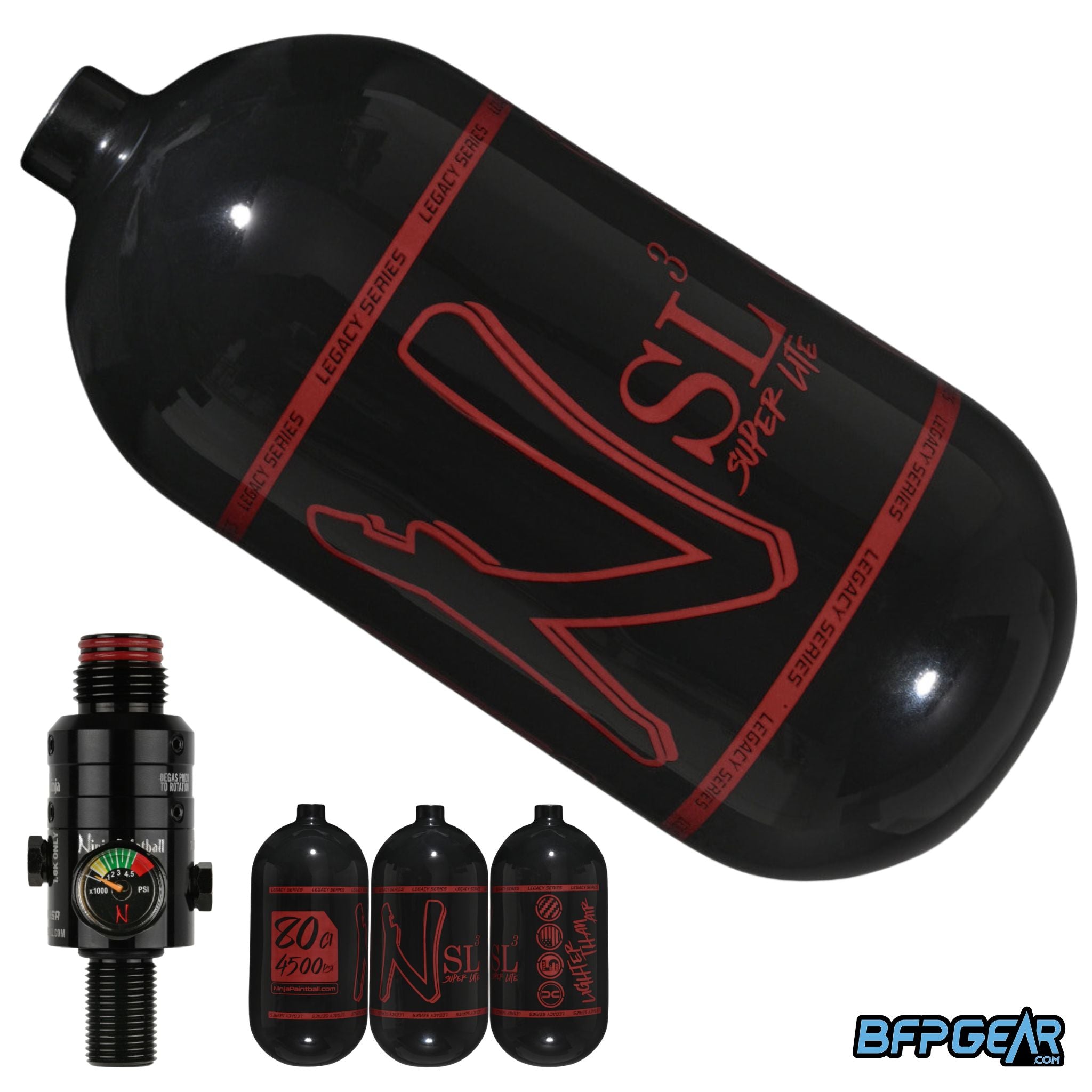 Ninja SL3 Air Tank With Pro V3 Regulator 68ci and 80ci