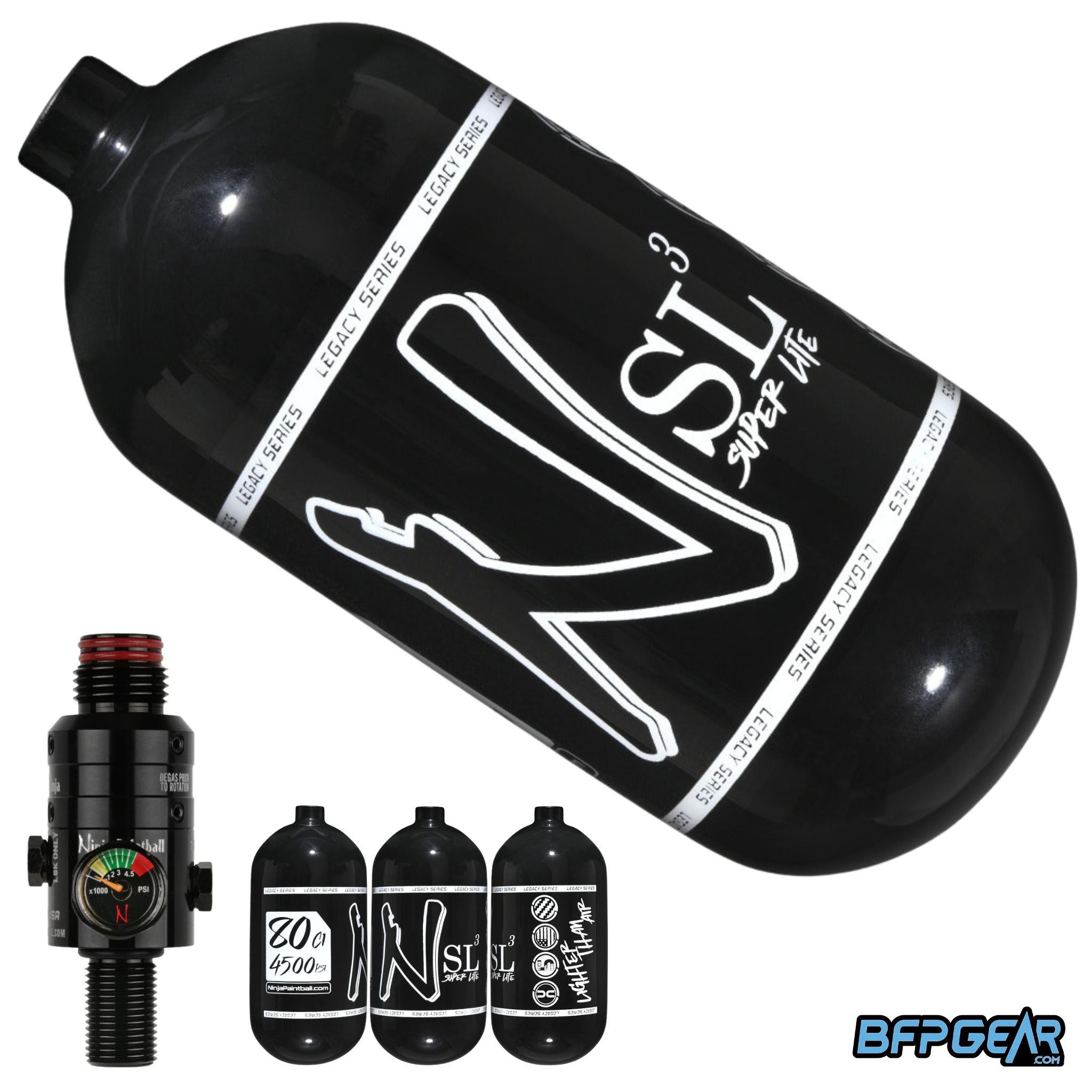 Ninja SL3 Air Tank With Pro V3 Regulator 68ci and 80ci | BFPGear