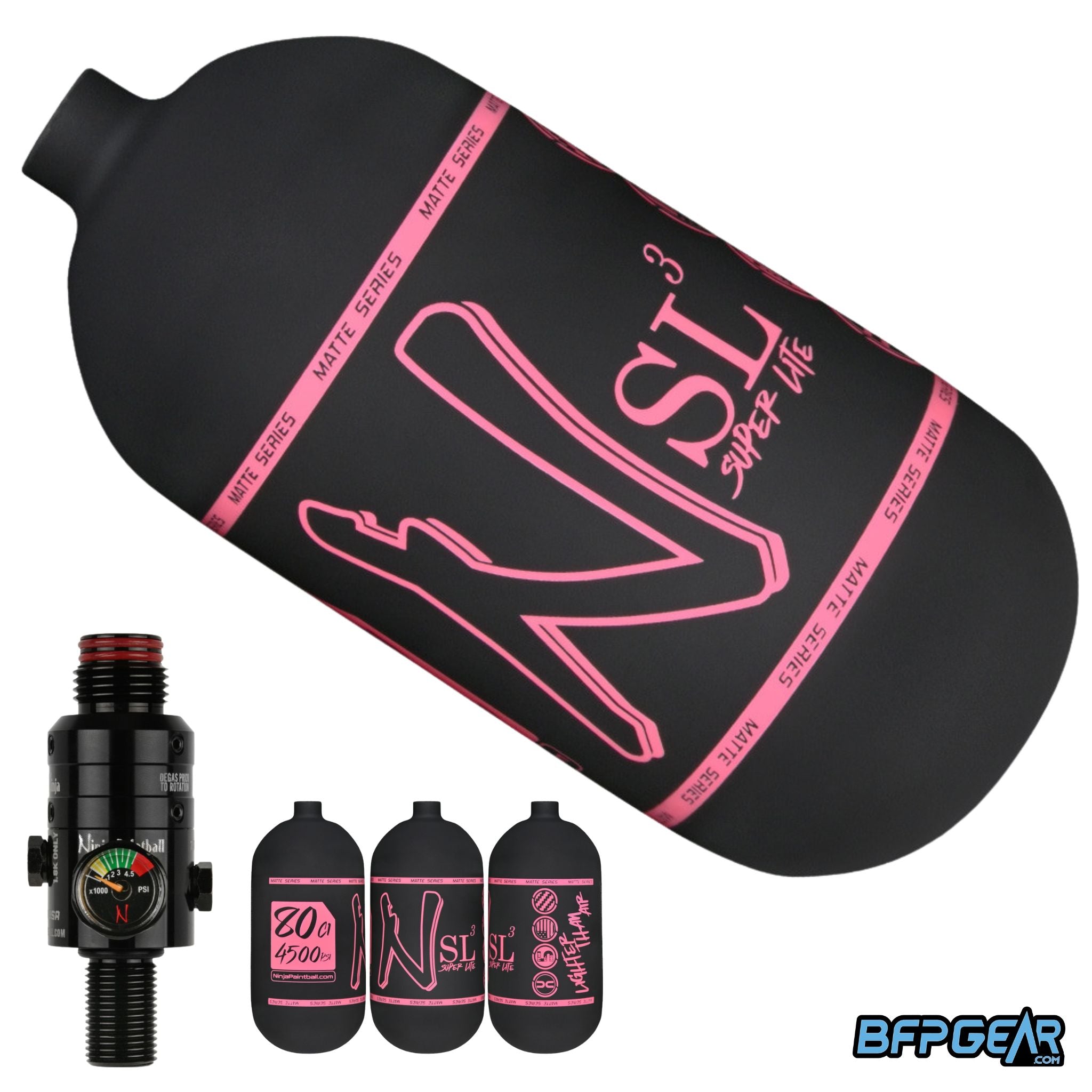 Ninja SL3 Air Tank With Pro V3 Regulator 68ci and 80ci