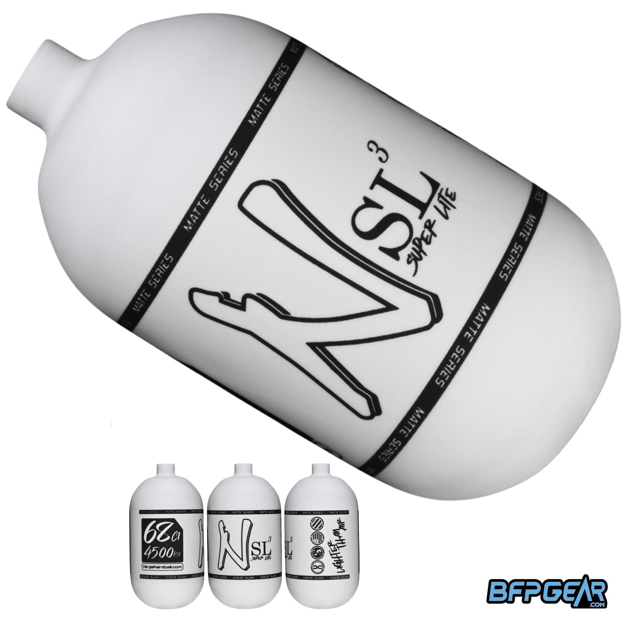 白黒2枚セットwerthy ASYMMETRY TANK(Cup in) Ninja SL3 Carbon Fiber Paintball Air Tank Bottle 68ci and 80ci