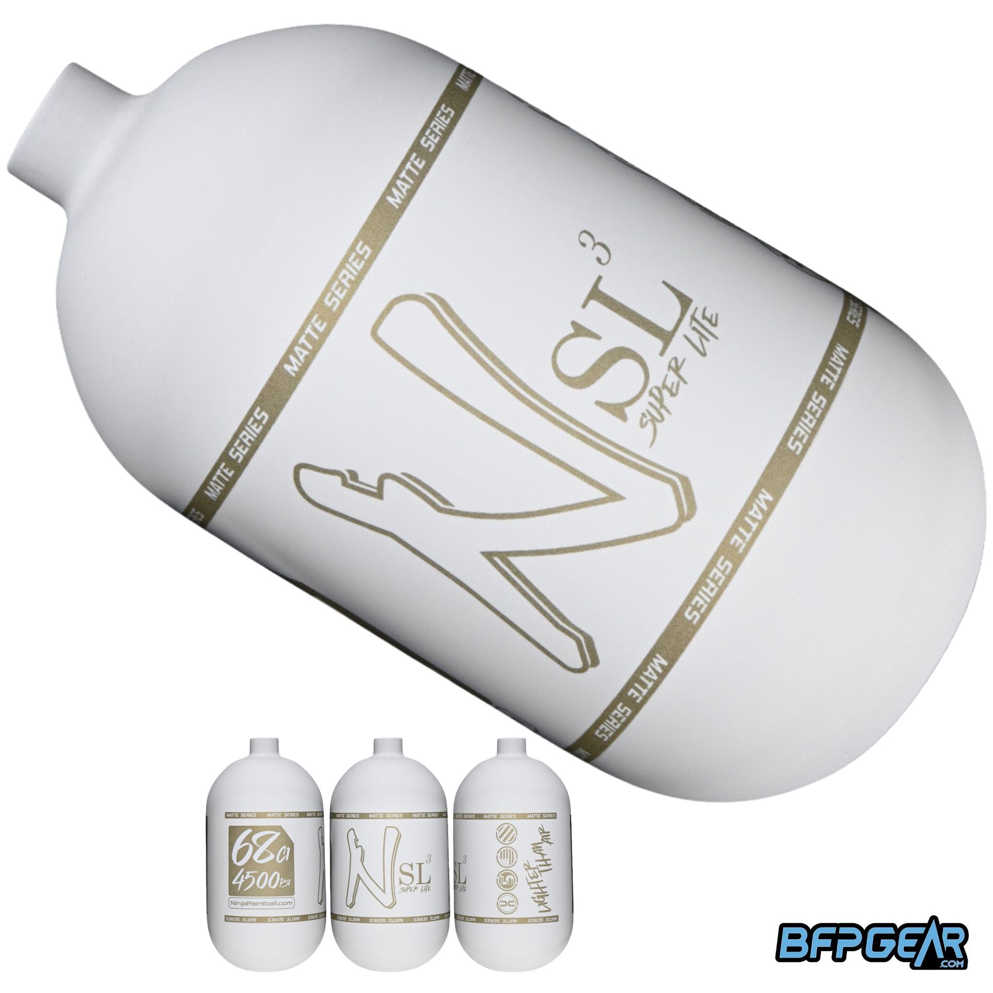 Ninja SL3 Carbon Fiber Paintball Air Tank Bottle 68ci and 80ci