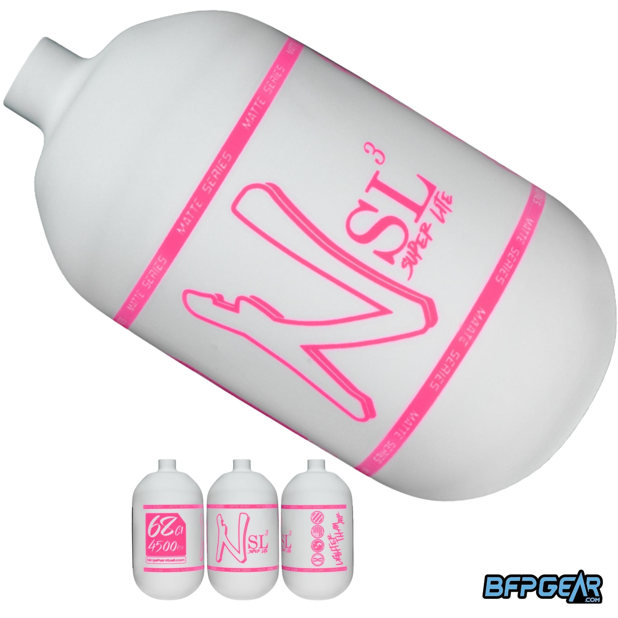 Ninja SL3 Carbon Fiber Paintball Air Tank Bottle 68ci and 80ci