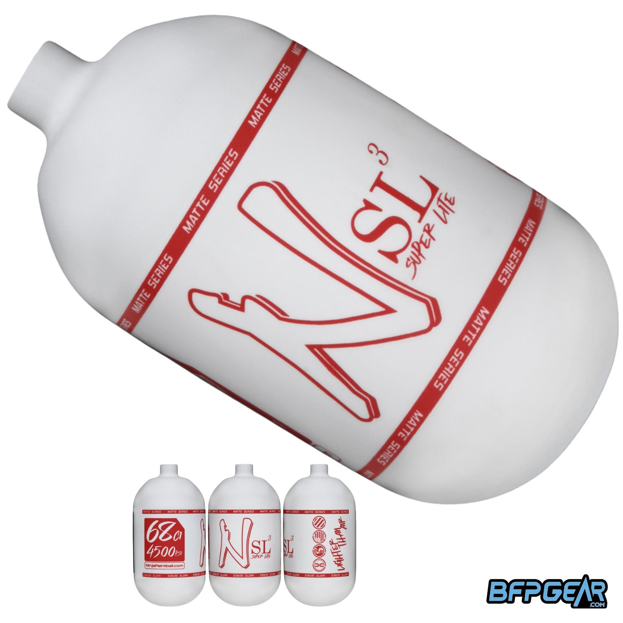 Ninja SL3 Carbon Fiber Paintball Air Tank Bottle 68ci and 80ci
