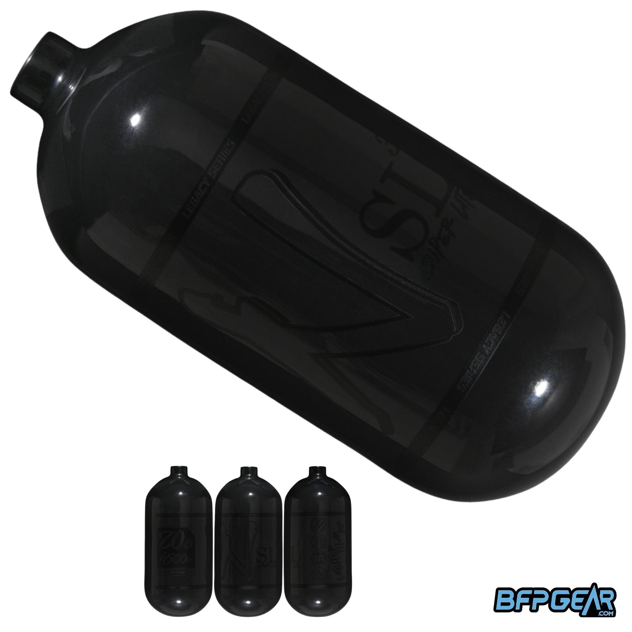 Ninja SL3 Carbon Fiber Paintball Air Tank Bottle 68ci and 80ci