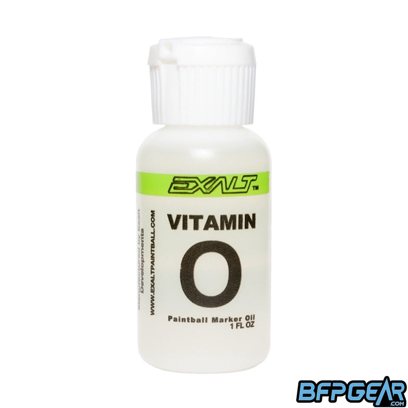 Exalt Vitamin O paintball marker oil.