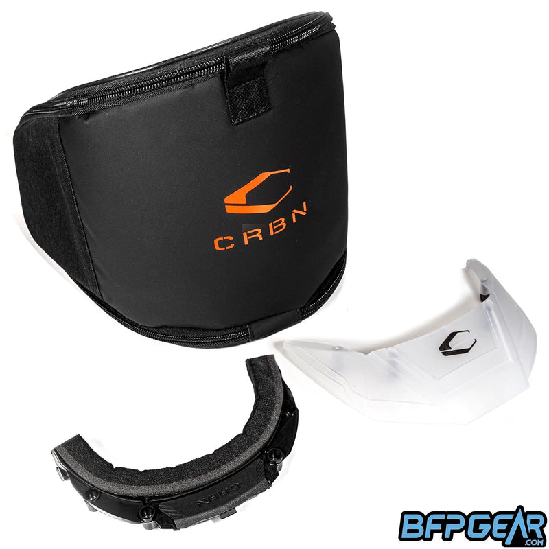 CRBN Zero Pro Paintball Mask - Clear