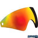 The Virtue Vio lens in Chromatic Fire. The outside finish is red mirror.