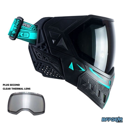 Empire EVS Paintball Mask - Black/Aqua