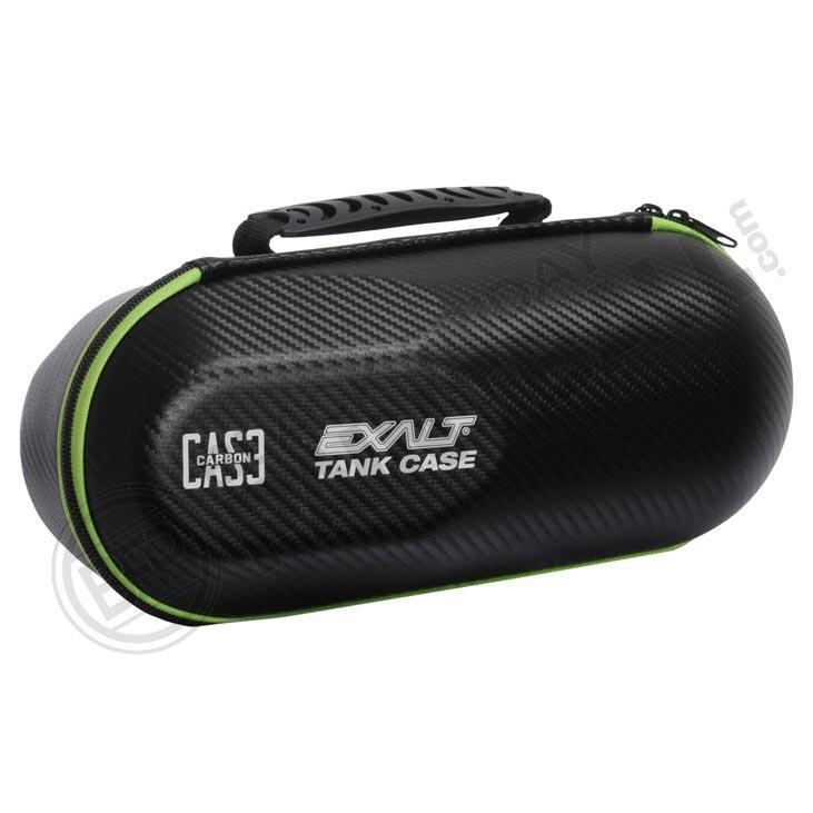 Exalt Paintball Carbon Series Tank Case - Black / Lime