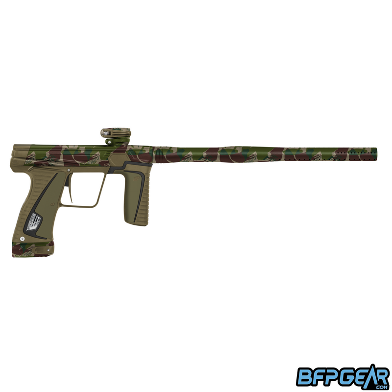 The GTek 180r in Predator camo. This camo pattern is in the shape of the Predator from the famous 1980's action movies.